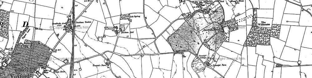 Old map of High Street in 1883
