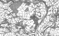 Old Map of Dartington Hall, 1886 - 1887