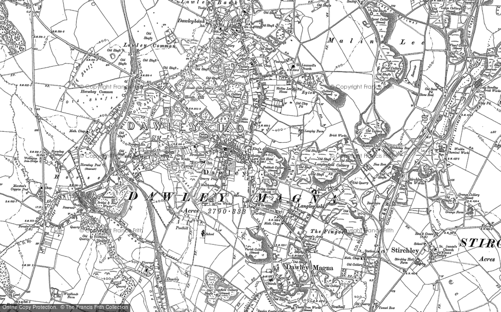 Old Map of Dawley, 1882 in 1882