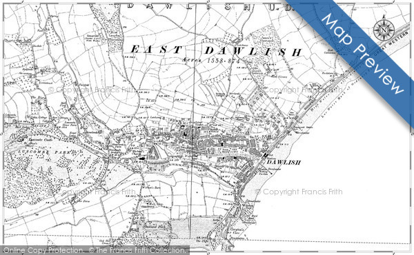 Old Map of Dawlish, 1904 in 1904