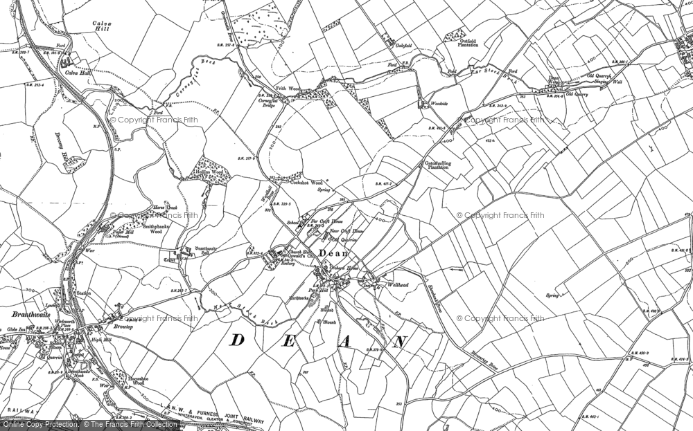 Old Map of Dean, 1898 in 1898