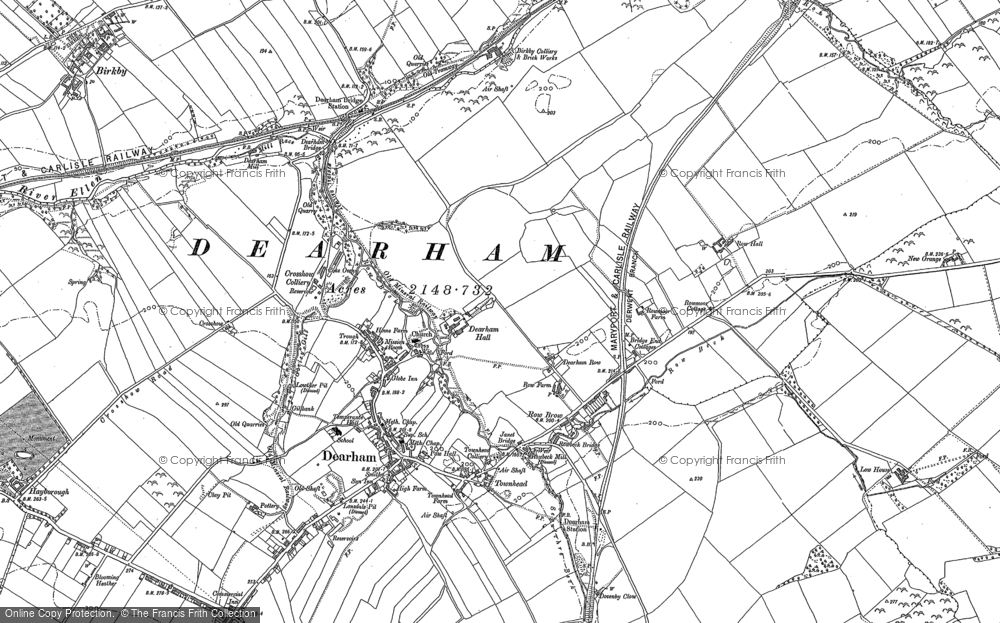 Old Map of Dearham, 1923 in 1923