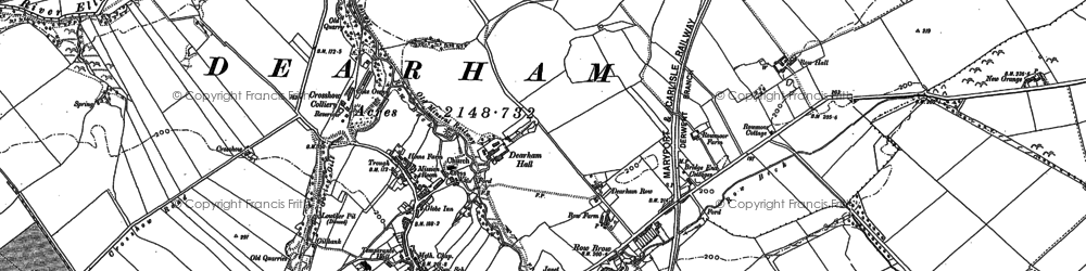 Old map of Dearham in 1923