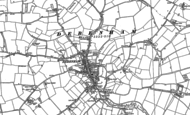 Old Map of Debenham, 1884