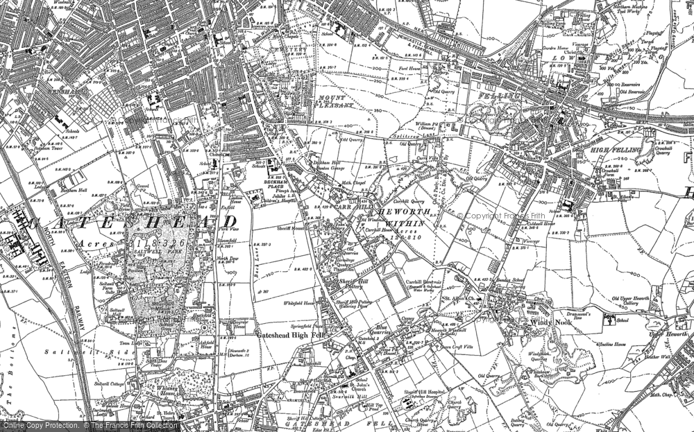 Old Map of Deckham, 1895 - 1914 in 1895