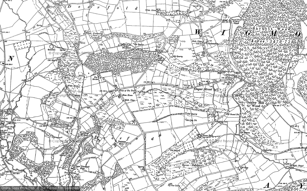 Old Map of Deerfold, 1902 in 1902