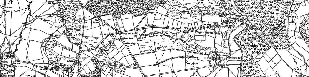 Old map of Deerfold in 1902