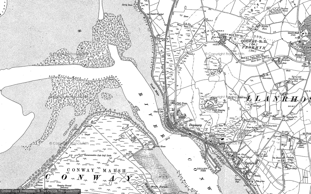 Old Map of Historic Map covering Beacons, The in 1899