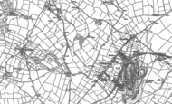 Old Map of Delabole, 1905