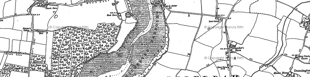 Old map of Dell Quay in 1873