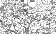 Old Map of Denbury, 1886 - 1887