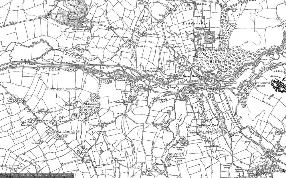 Old Map of Denford, 1879 - 1898 in 1879