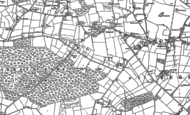 Old Map of Denmead, 1895 - 1908