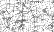 Old Map of Dennington, 1883 - 1884