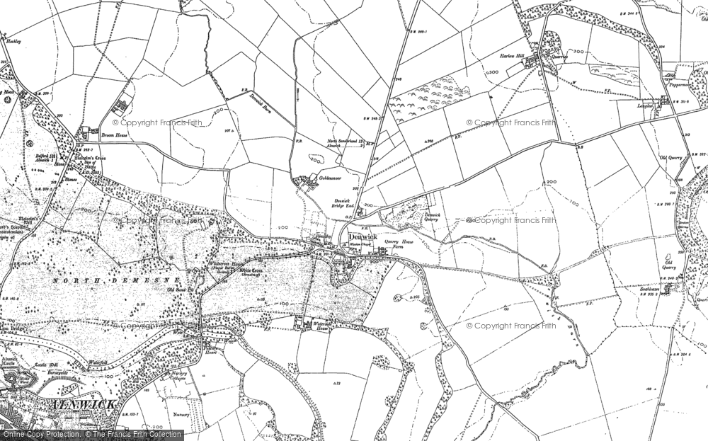 Old Map of Historic Map covering Alndyke in 1897
