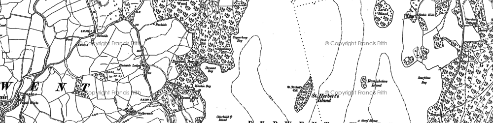 Old map of Swinside in 1898