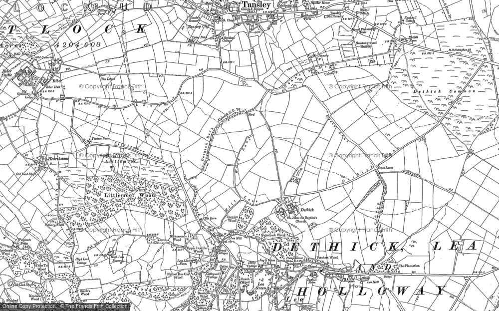 Old Map of Dethick, 1878 - 1879 in 1878
