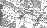 Old Map of Detling, 1895