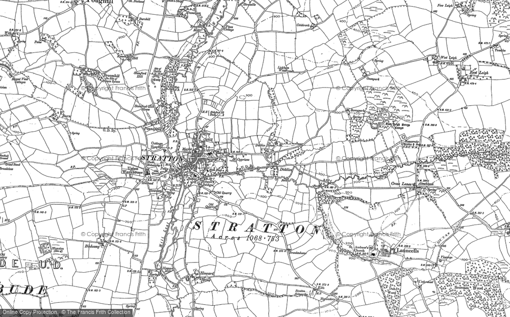 Old Map of Historic Map covering Brayshill in 1905