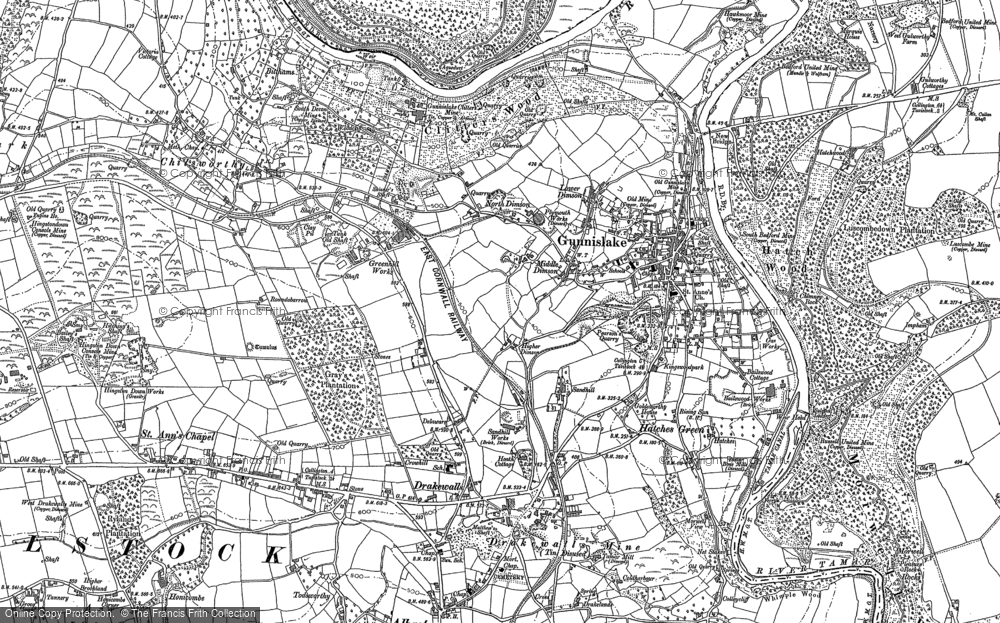 Old Map of Dimson, 1905 in 1905