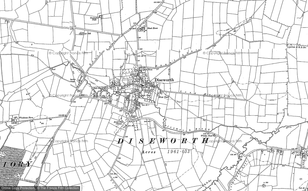 Old Map of Diseworth, 1899 - 1901 in 1899