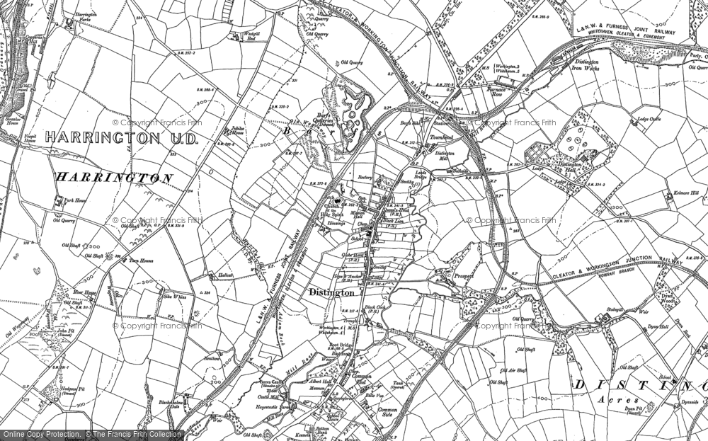 Old Map of Historic Map covering Common End in 1923