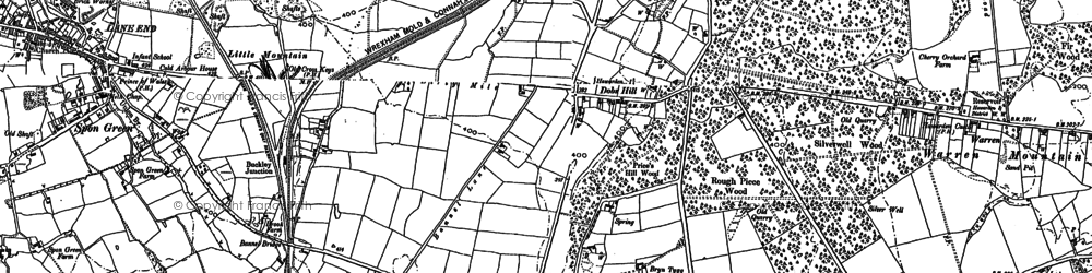 Old map of Dobs Hill in 1898