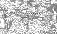 Old Map of Doddiscombsleigh, 1887