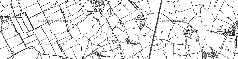 Old map of Dodleston in 1898