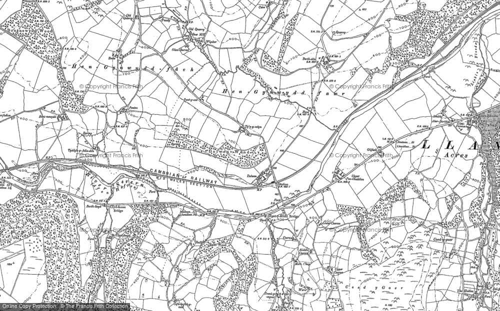 Old Map of Dolwen, 1884 - 1901 in 1884