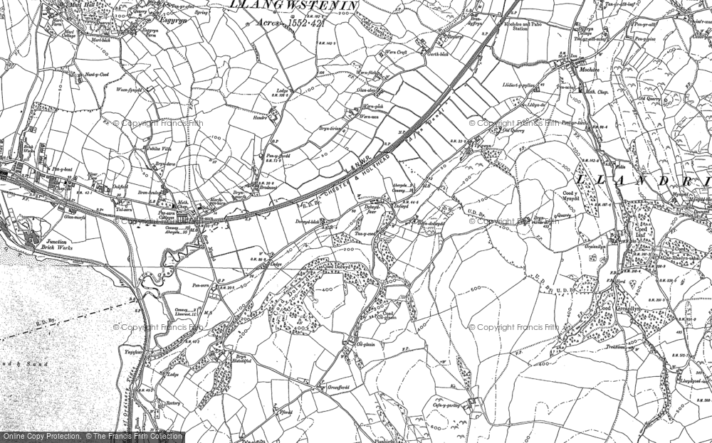 Old Map of Dolwyd, 1911 in 1911