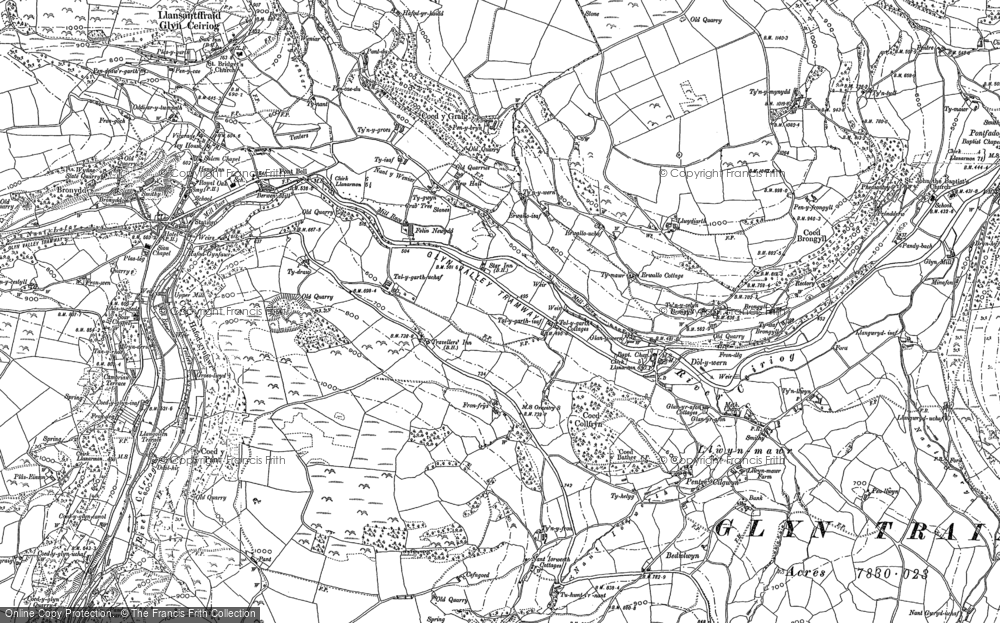 Old Map of Dolywern, 1909 - 1910 in 1909