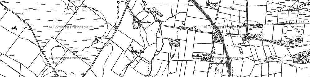 Old map of Dona Close in 1897