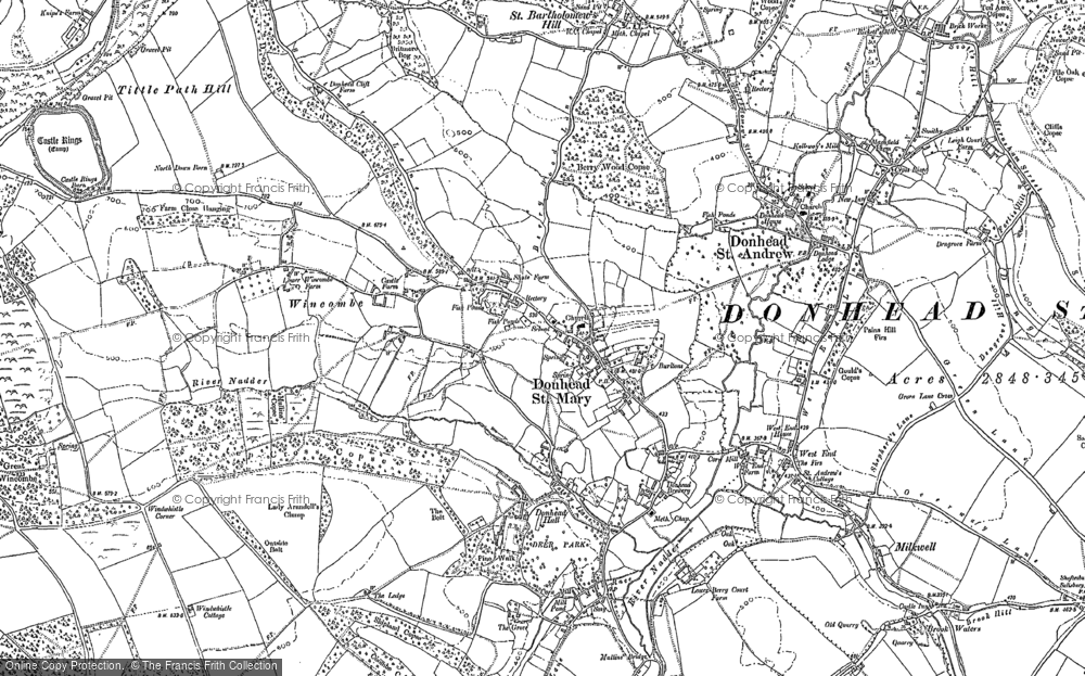 Old Map of Donhead St Mary, 1900 - 1924 in 1900