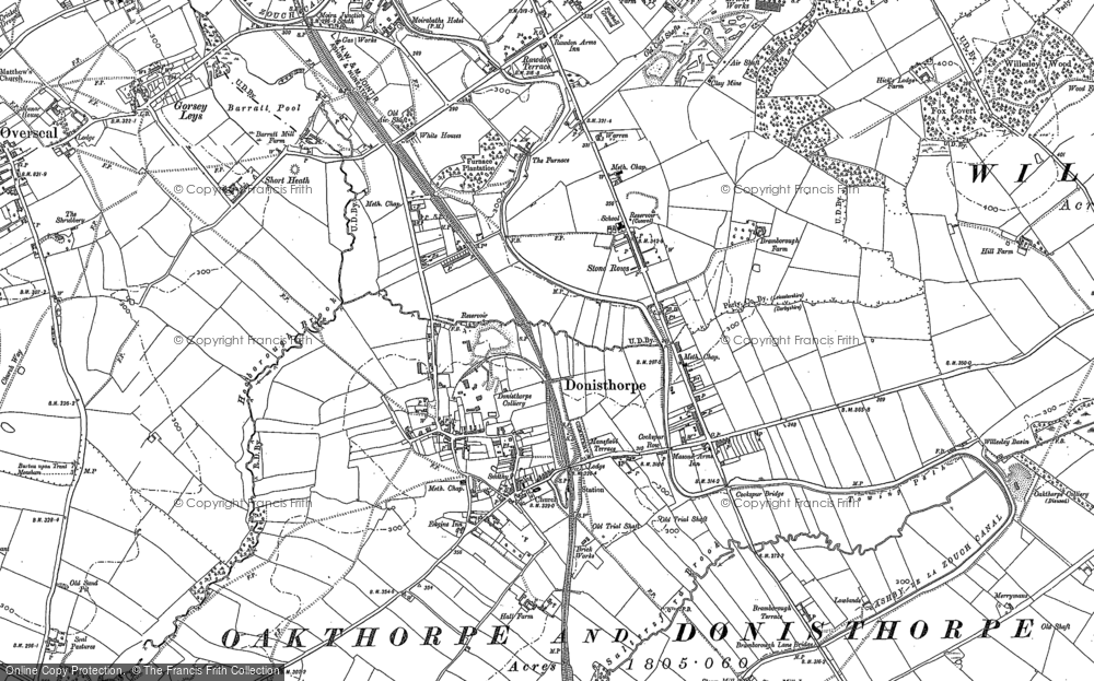 Old Map of Donisthorpe, 1900 - 1901 in 1900