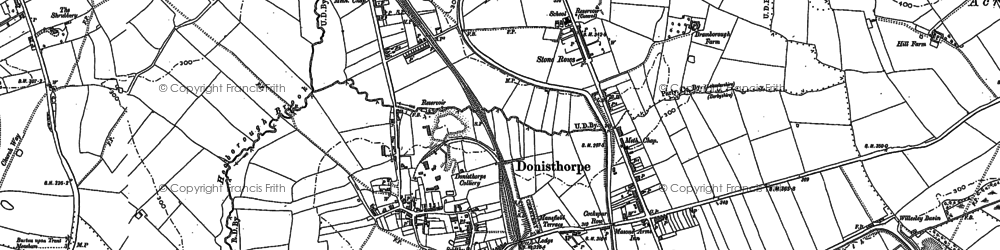 Old map of Donisthorpe in 1900