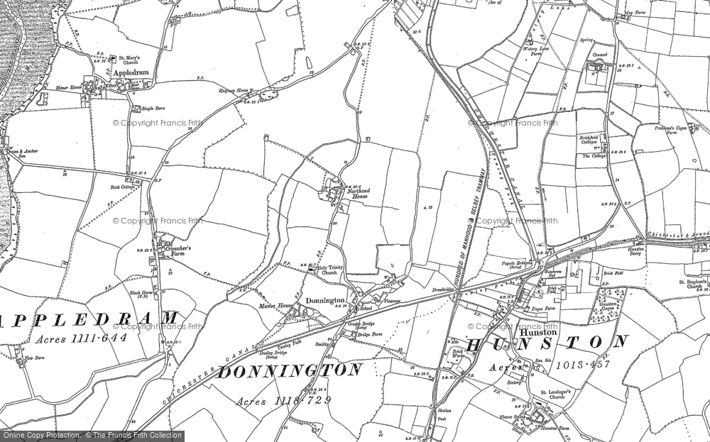 Old Map of Donnington, 1873 - 1909 in 1873