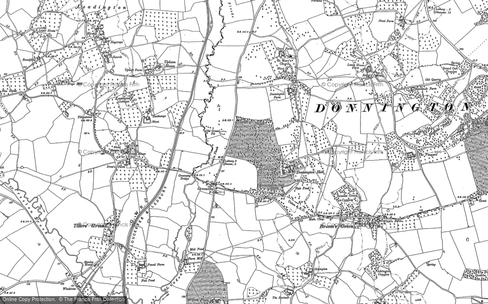 Old Map of Donnington, 1883 - 1901 in 1883