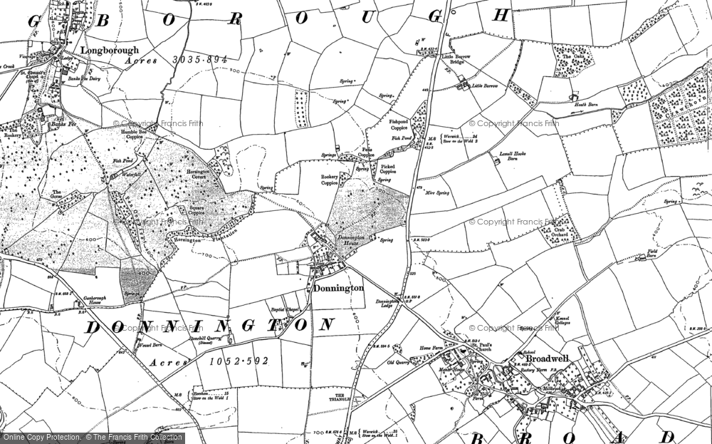 Old Map of Donnington, 1900 in 1900