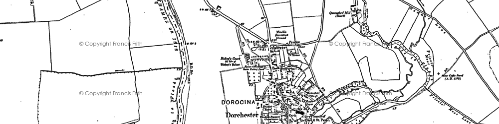 Old map of Bishop's Court in 1910