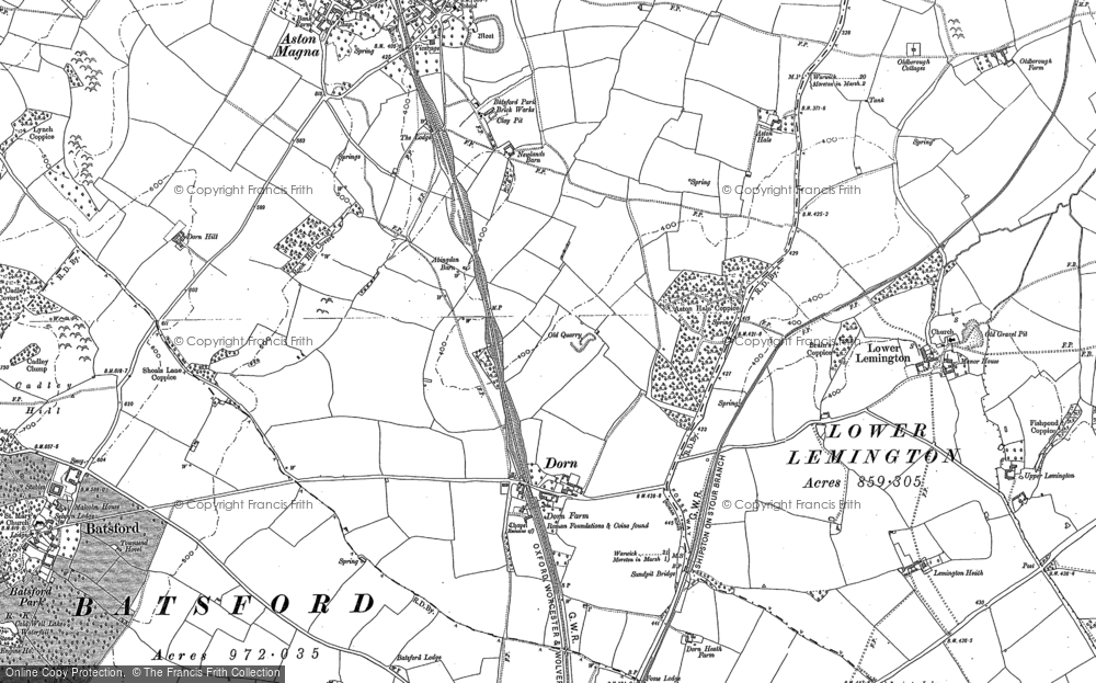 Old Map of Dorn, 1900 in 1900