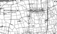 Old Map of Dorrington, 1887