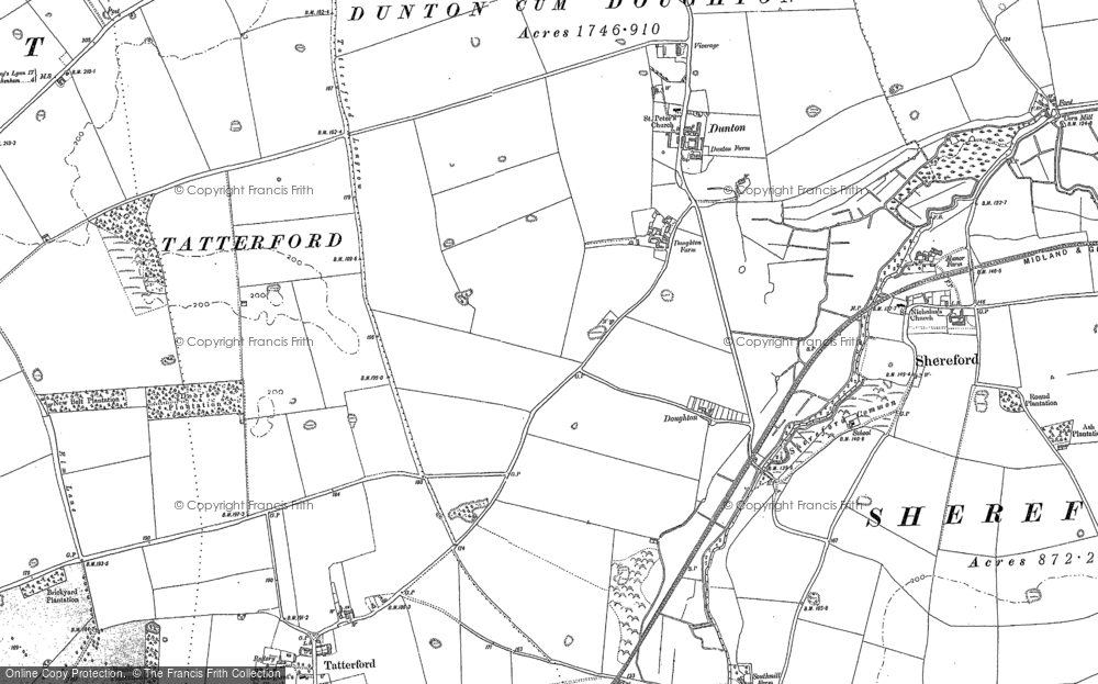 Old Map of Doughton, 1885 in 1885