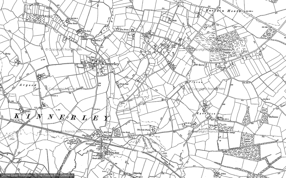 Old Map of Dovaston, 1881 - 1900 in 1881