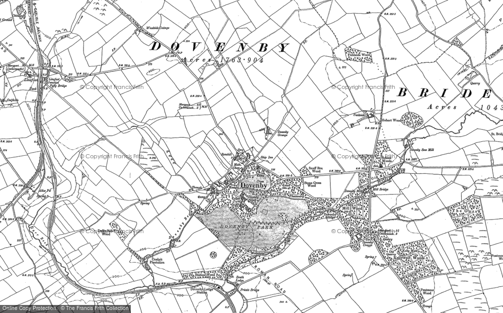 Old Map of Dovenby, 1923 in 1923