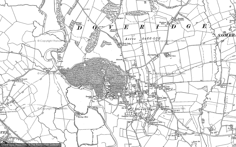 Old Map of Doveridge, 1899 - 1900 in 1899