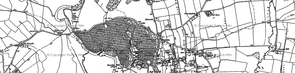 Old map of Doveridge in 1899