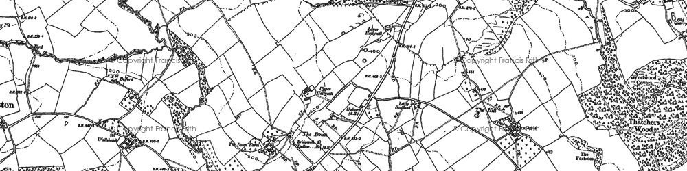 Old map of Down, The in 1882