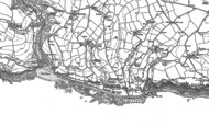 Old Map of Downderry, 1881 - 1905