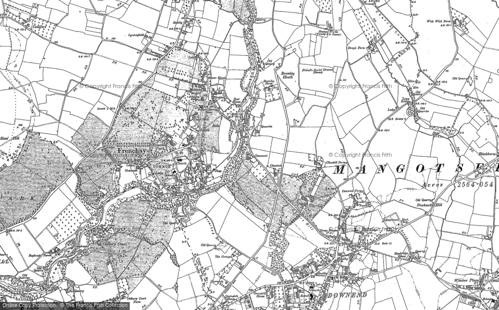Old Map of Downend, 1881 - 1902 in 1881